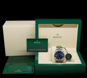 Rolex Oyster Perpetual Blue Dial Ref. 124300