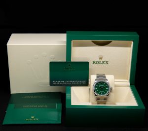 Rolex Oyster Perpetual Green Dial Ref. 126000
