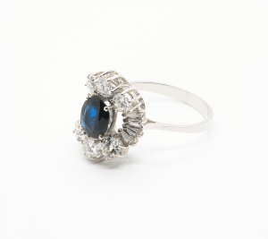 Conjunto Oro Zafiros y Diamantes