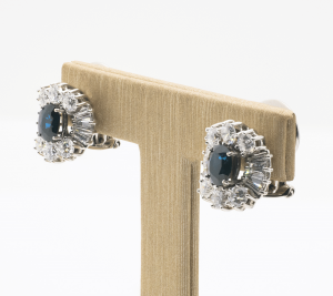 Conjunto Oro Zafiros y Diamantes