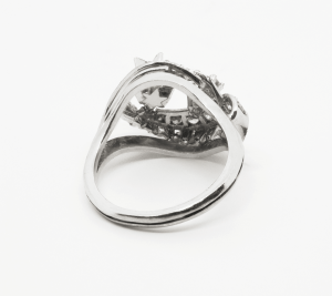 Anillo Oro Blanco Vintage
