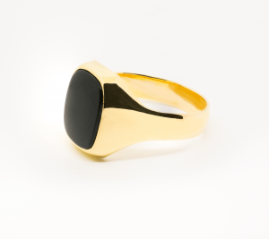 Anillo sello Oro y Onix