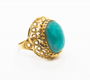 Anillo Piedra Doble