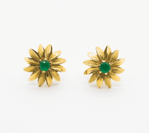 Pendientes Flor Esmeraldas