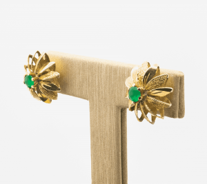 Pendientes Flor Esmeraldas