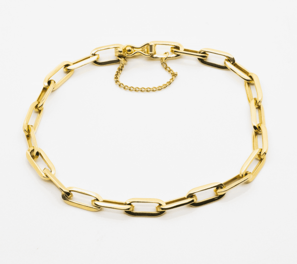 Pulsera eslabones largos oro 18k