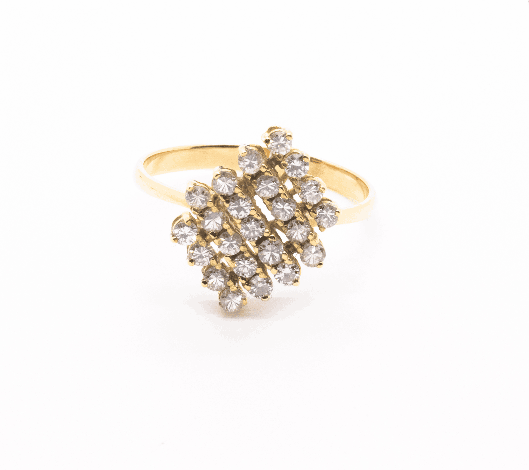 Anillo Diamantes en garra