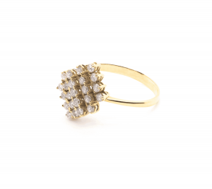 Anillo Diamantes en garra