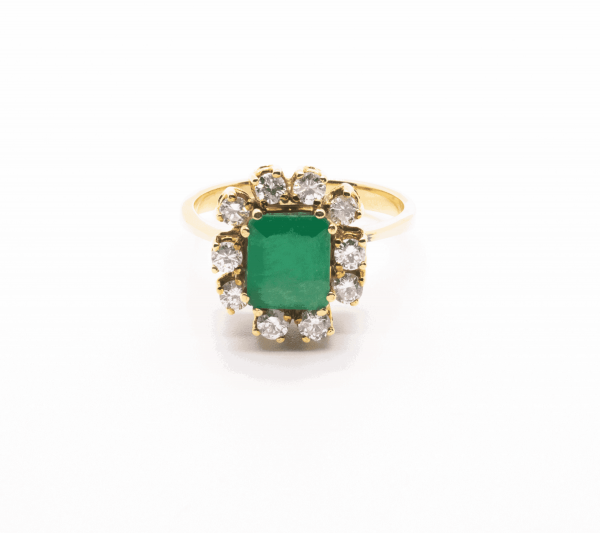 Anillo Roseta Esmeralda
