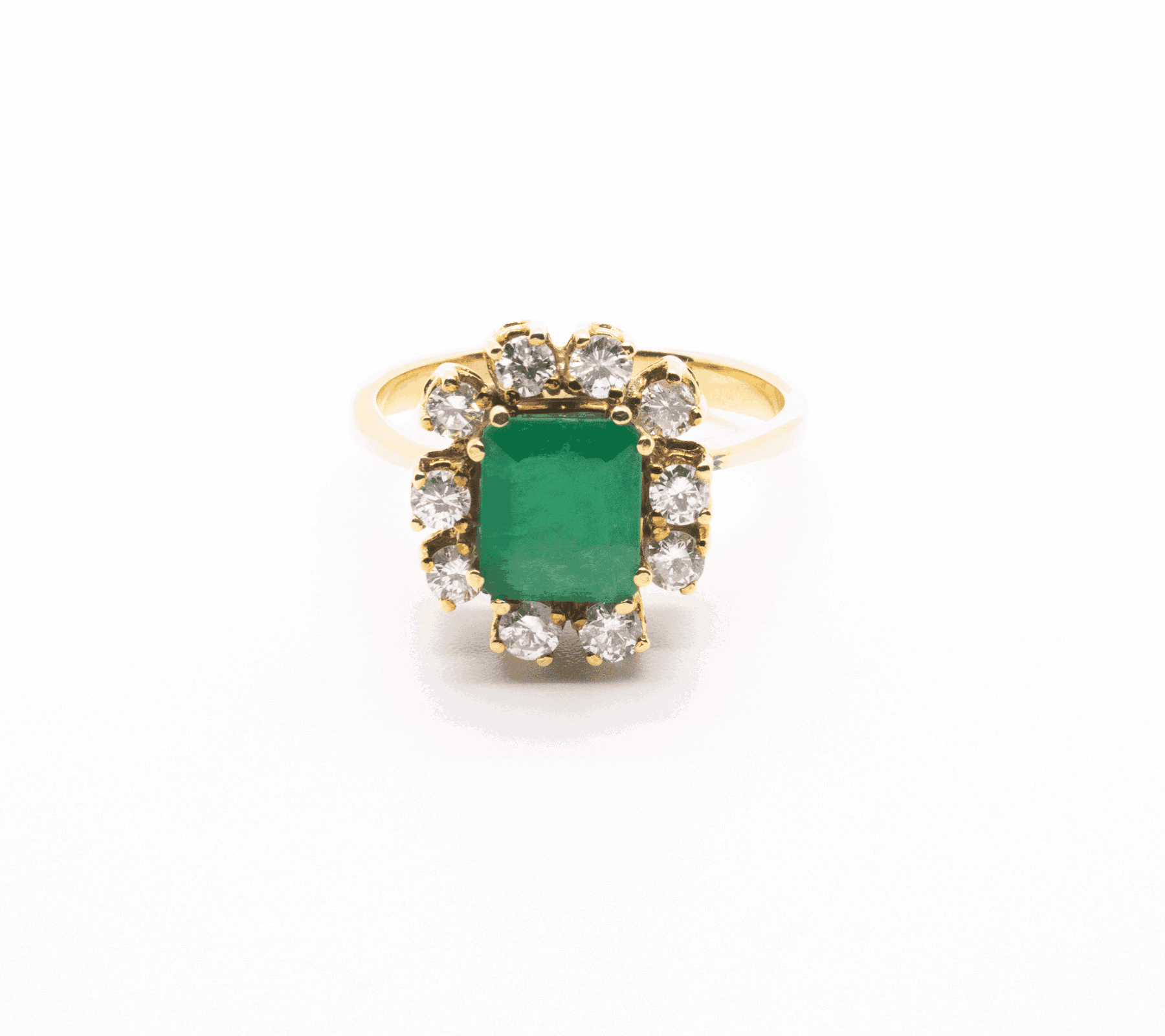 Anillo Roseta Esmeralda