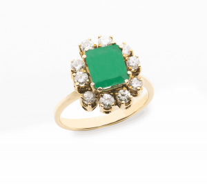 Anillo Roseta Esmeralda - Imagen 2