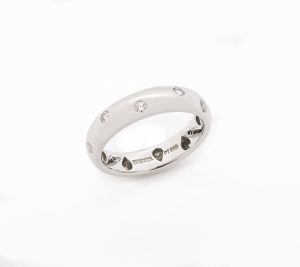 Alianza Tiffany Oro blanco Brillantes